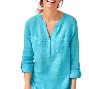 Talbots Linen 3/4-sleeve shirt.
